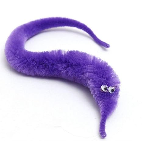 magic wiggly twisty fuzzy worm