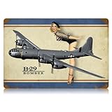 B-29 Bomber legs Pinup Girls Vintage Metal Sign - Victory Vintage Signs