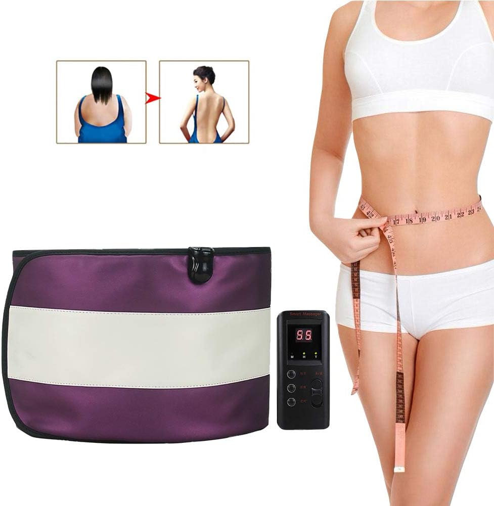 ZFAZF Electric Heat Vibration Waist Sauna Belt Weight Losing Health Care Tools Fat Burning Heating Vibration Massage Fitness Device for Personal or Beauty Salon