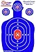 EASYSHOT Shooting Targets 18 X 12 inch. Shots are Easy to See with Our High-Vis Neon Blue & Red Colors. Thick Silhouette Paper Sheets for Pistols, Rifles, BB Guns, Airsoft, Pellet Guns & More.