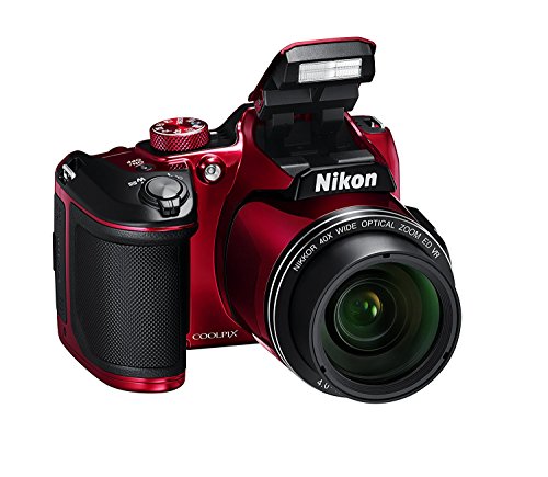 Nikon-COOLPIX-B500-16MP-40x-Optical-Zoom-Digital-Camera-Bundle-includes-Camera-4-AA-Rechargeable-Batteries-Charger-MH-73-Cables-and-More-Red