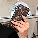 QEMILYQ Vintage Monogram iPhone Xs Case, iPhone X Case, Brown Luxury TPU Case with Stander for iPhone Xs/iPhone X -US Fast Deliver