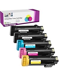 Limeink - 5 cartuchos de tóner láser de alto rendimiento compatibles para Xerox Phaser 6510 Workcentre 6515 Printer 6515 dn 6515 dni 6510 dn dni (2 negros, 1 cian, 1 magenta y 1 amarillo)