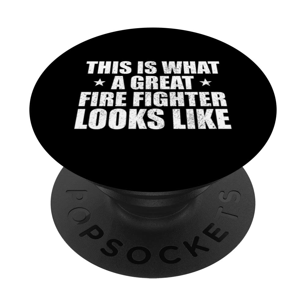Great firefighter funny fire department job PopSockets Swappable PopGrip