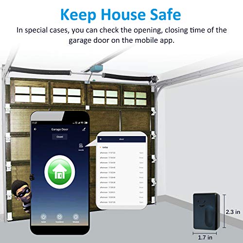 GRSICO WiFi Garage Door Opener Remote, SmartPhone APP Control