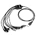 FANVERIM 8 in 1 USB Programming Cable Compatible for Walkie Talkie Motorola Kenwood ICOM BAOFENG TYT QYT Radio