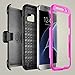 Galaxy S7 Edge Case, Samcore Full Body Protective Shock Reduction Belt Clip Case with Rugged Holster, WITHOUT Built in Screen Protector for Samsung Galaxy S7 Edge [PURPLE]