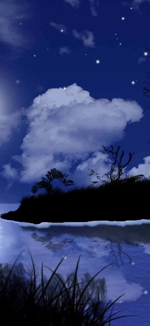 PeelitStickit Night Sky, Beautiful Nature Wall Murals, ID-3358, vinyl