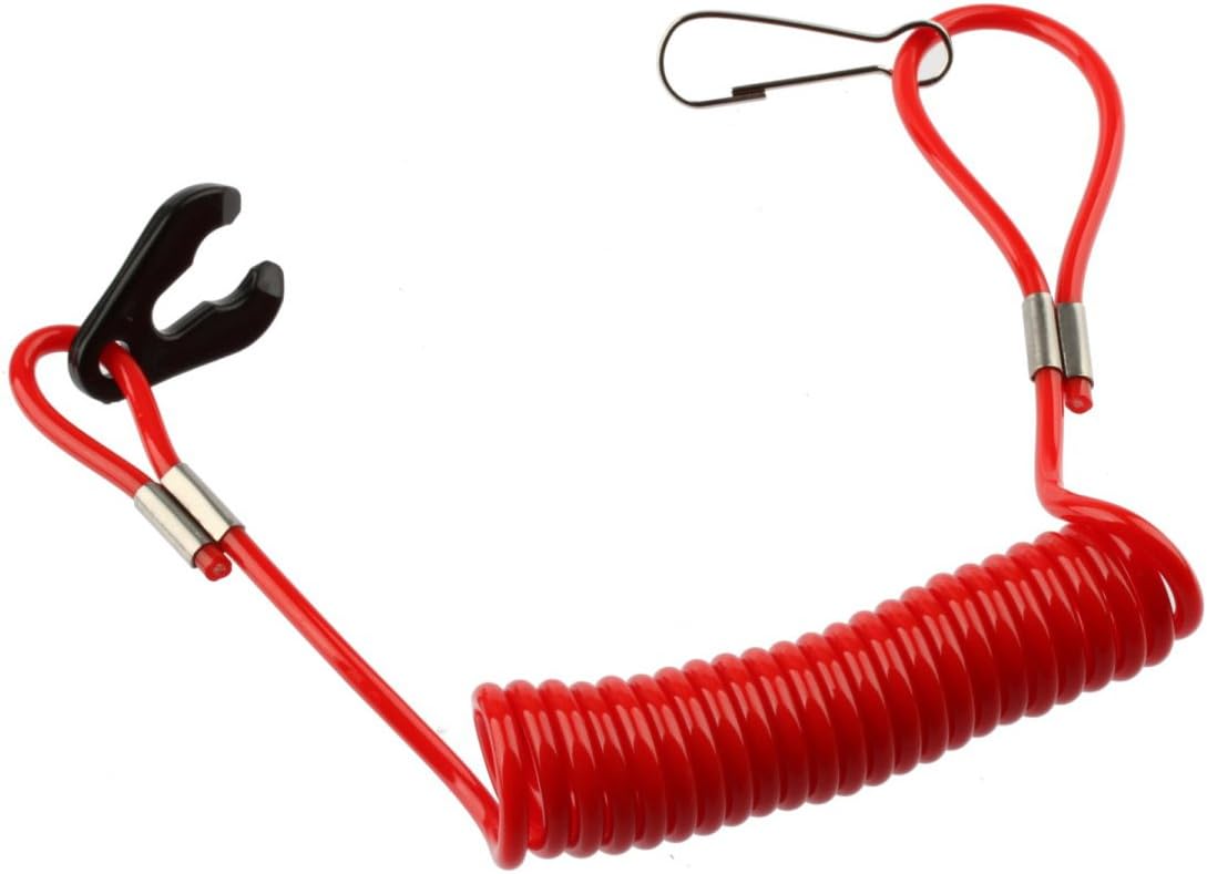 KeylessOption PWC Jet Ski WaveRunner Key Lanyard Stop Kill Switch