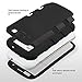 ULAK Galaxy S3 Case, S3 Case - Shock Resistant Series Hybrid Rubber Case Cover for Samsung Galaxy S3 III i9300 3in1 Hard Plastic +Soft Silicone(Black)