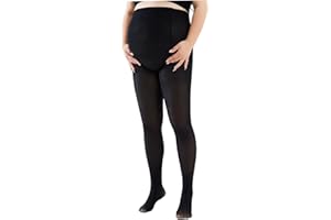 Maternity Pantyhose Maternity Tights, Seamless Comfort Tights over the Belly, Close Fitting & Elasticity, Belly Support & No 