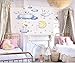Bunny Animals Wall Stickers Wall Decals for Nursery Decor Lovely Rabbits Easter Holiday Wall Stickers Decor Removable Mural Decals Baby Nursery Kids Room Living Room Wall Decor Nursery Wallpaper