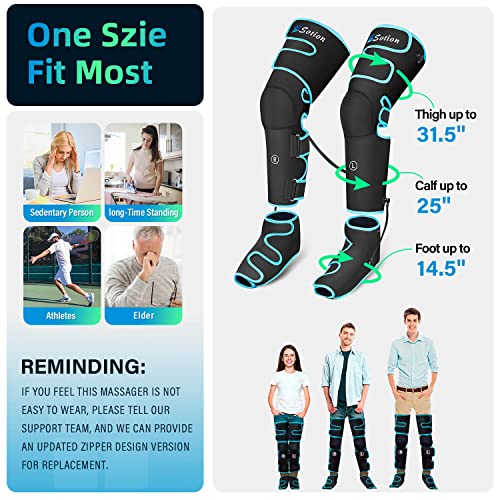 Sotion Leg Massager with Heat, Air Compression Leg Massager for