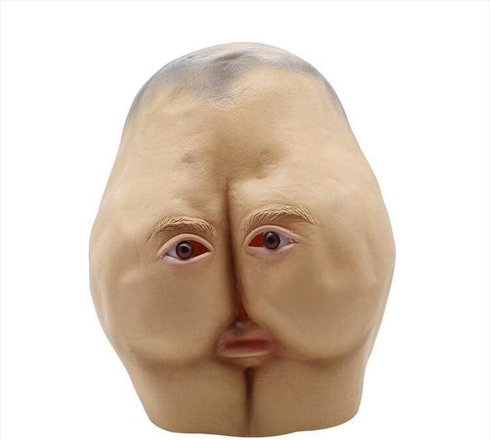 Circlefly Latex whole cup funny butt mask Prom Bar Carnival Party Props