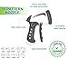 Gardenbyrd Hose Nozzle – Metal Garden Hose Nozzle with Pressure Flow Control (10 Pattern, Black, Red)