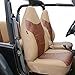 FH GROUP FH-PU160114 PU Classic Leather Seat Covers Brown / Beige, Airbag compatible and Split Bench-Fit Most Car, Truck, Suv, or Van