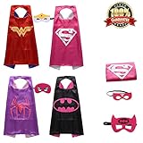 Superhero Dress Up Costumes Capes and Masks for Girls