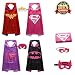 Superhero Dress Up Costumes Capes and Masks for Girls