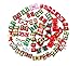 yagopet 20pcs/10pairs Dog Hair Bows Rubber Bands Christmas Dog Bows for Holidays Festival Rhinestone Pearls Dog Bows Pet Dog Grooming Bows Dog Hair Accessories