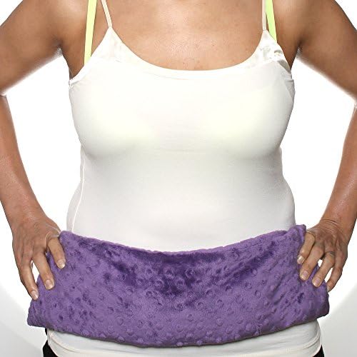 Microwavable Heating Pad - for Back, Cramps and Shoulders – Removable Reusable Washable - with Aromatherapy, Flax Seed and Lavender Essential Oil – Handmade in USA Item