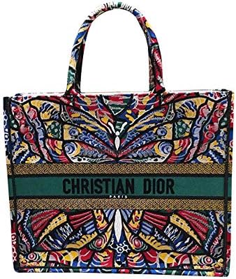 DIOR BOOK TOTE BAG IN EMBROIDERED CANVAS