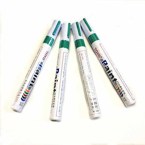 jj 4pcs car bicycle green marker paint pen tyre tire accessory tread permenent