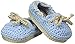 Jefferies Socks Baby-Boys Boat Shoe Crochet Bootie, Light Blue, Newborn
