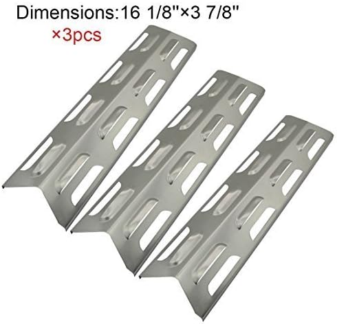 hotsizz Hotsizz 92071(3-pack) Replacement Stainless Steel Heat Plate/shield for Select Gas Grill Models By Kenmore, Master Forge and Others