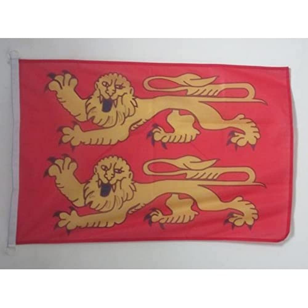 AZ FLAG - Lower Normandy Flag - 2x3 Ft - For Outdoor - French region of Basse-Normandie Banner Knitted Polyester with Two Plastic Rings - Fade Resistant - Vivid Colors - 2' x 3' Feet - 90x60 Cm