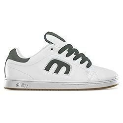 Etnies Men's Callicut Skate Shoe, White/Green, 9.5