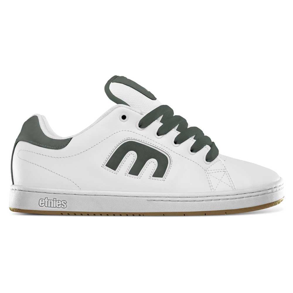 Etnies Men's Callicut Skate Shoe, White/Green, 9.5