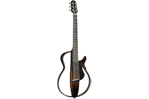 Yamaha SLG200S TBS Steel String Silent Guitar with Hard Gig Bag, Tobacco Sunburst
