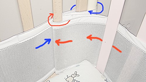 mesh crib bumper install