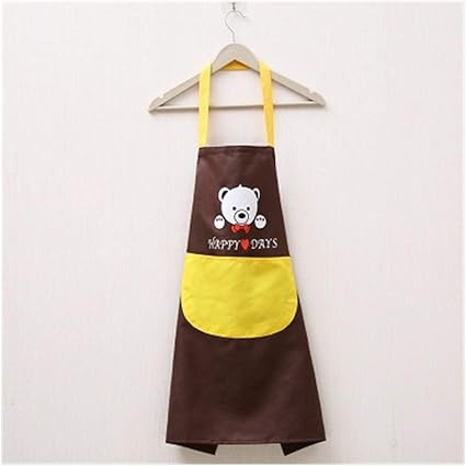 Amazon Jiaojieb 焙煎コーヒーショップクリーニングエプロンキッチンアクセサリー調理1つのワンピースストライプ防水ポリエステルエプロン大人よだれかけホーム 人 Color F Logo エプロン