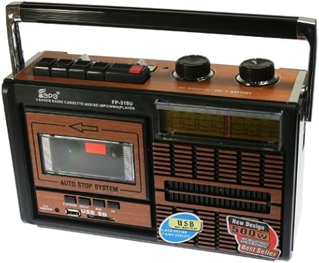Radio Cassette con conexión USB y tarjetas SD. FEPE FP-319U: Amazon.es:  Electrónica