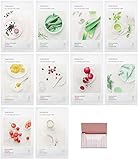 [Innisfree] It's Real Squeeze Mask Sheet x 10 Set Bundle with Oil Blotting Paper
