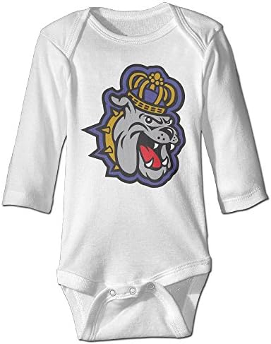 Baby Boys Girls James Madison Dukes Logo Long-sleeve Romper Jumpsuit