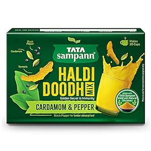 Tata Sampann Haldi Doodh Mix with Cardamom & Black Pepper, 50g