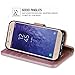 ERAGLOW Galaxy J7 2018 Case/J7 V 2nd case/J7 Refine/J7 Star/J7 Aero/J7 Crown/J7 Top/J7 Aura/J7 Eon Case, Luxury PU Leather Wallet Flip Protective Case Cover for Samsung Galaxy J737 (Rose Gold)