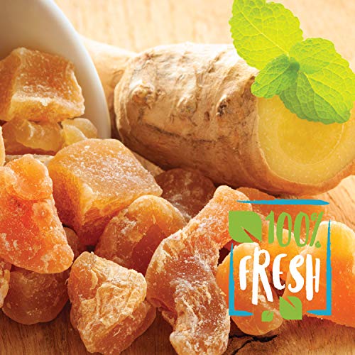 Dried Crystallized Ginger Chunks, 16 oz. Unsulphured Dried Ginger Candy