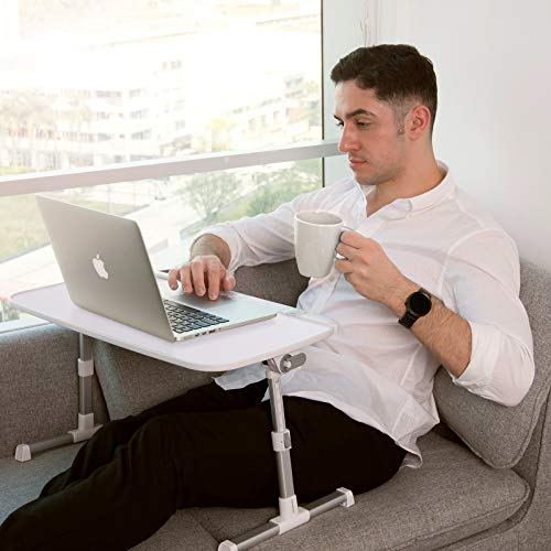 image for Laptop Desk for Bed, TaoTronics Foldable Lap Desks, Bed Desk Height Ad