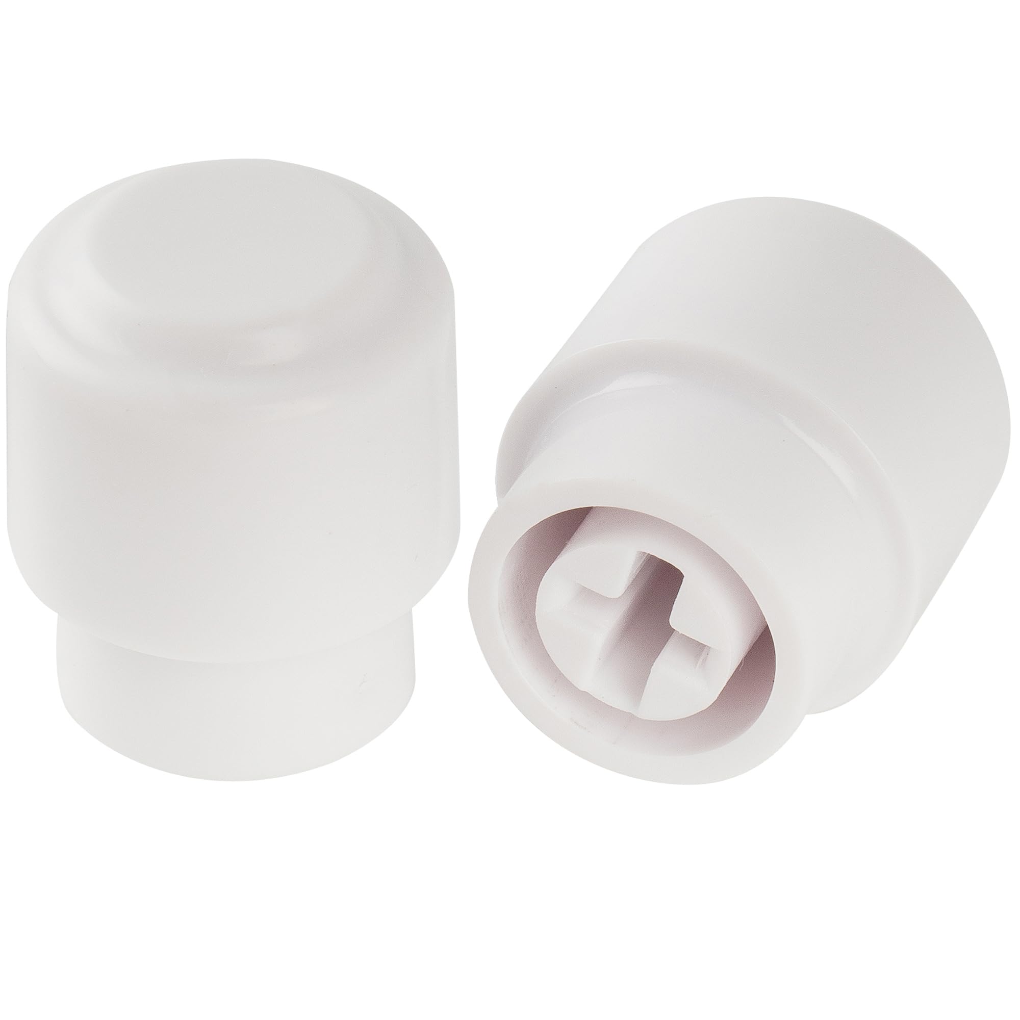 Musiclily Ultra Universal Vintage Style Guitar 3-Way Barrel Switch Tips Pickup Selector Lever Switch Knobs for Fender Squier Tele Style Electric Guitar, White (Set of 2)
