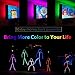 Battery Powered Led Strip Lights, Geekeep Waterproof RGB Led Strip Rope Lights with Remote,USB Cord and Bonus Roll Adhesive Tape (2m/6.56ft)
