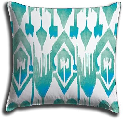 MAXXDECO MX2004 Decorative Throw Pillow Case Cushion Cover Set of 2 for Chair Sofa Home Decoration Print Polyester Square Pillowcase with Hidden Zipper Made in TURKEY 18” x 18” inches