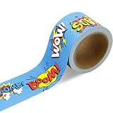Superhero Bulletin Board Border 36ft Straight for Classroom Party Decoration 1 Roll