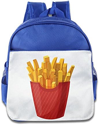 Kamici Beatiful Children Toddler Kid's French Fries Backpack School Bag RoyalBlue One Size