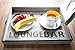 Wooden Coffee Serving Tray - Large Modern Food Carrying Tray for Serving Food, Coffee - 17.5