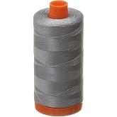 Aurifil Mako Cotton 50wt Thread Solid Grey 1422 Yard