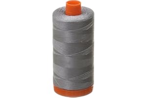 Aurifil Mako Cotton 50wt Thread Solid Grey 1422 Yard