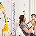 KINBON Baby Height Growth Chart Ruler Kids Roll-up Canvas Height Chart Removable Wall Hanging Measurement Chart Wall Decor for Kids Nursery Room (79'' X 7.9'')